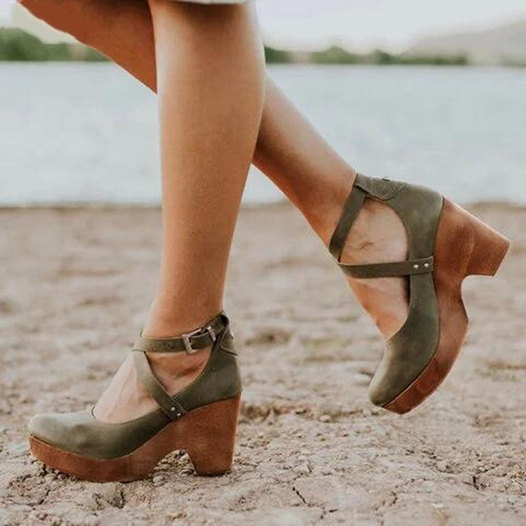 Women's Mary Jane Shoes | Buckle Strap Platform