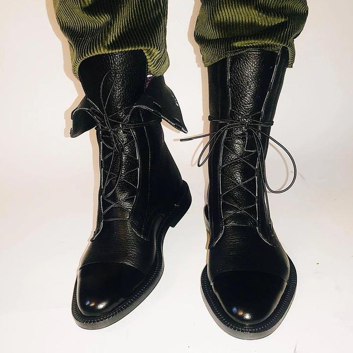 Boots for Women | Ankle Lace Up Flat Heel
