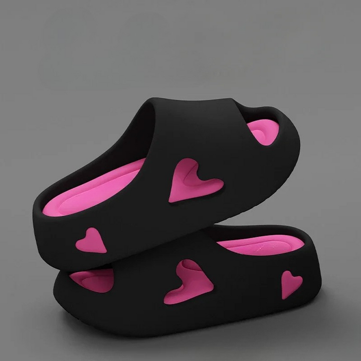 Women’s Slippers | Heart Cutout Style