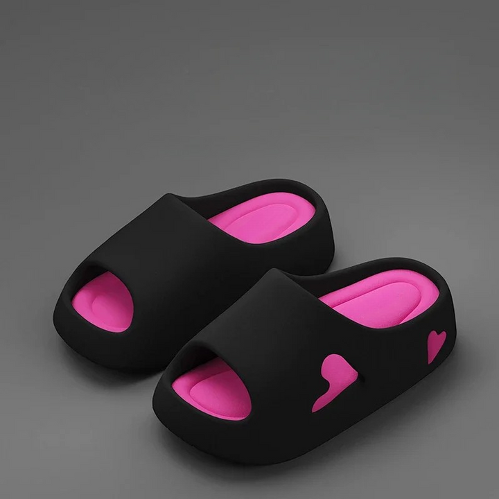 Women’s Slippers | Heart Cutout Style