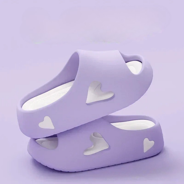 Women’s Slippers | Heart Cutout Style