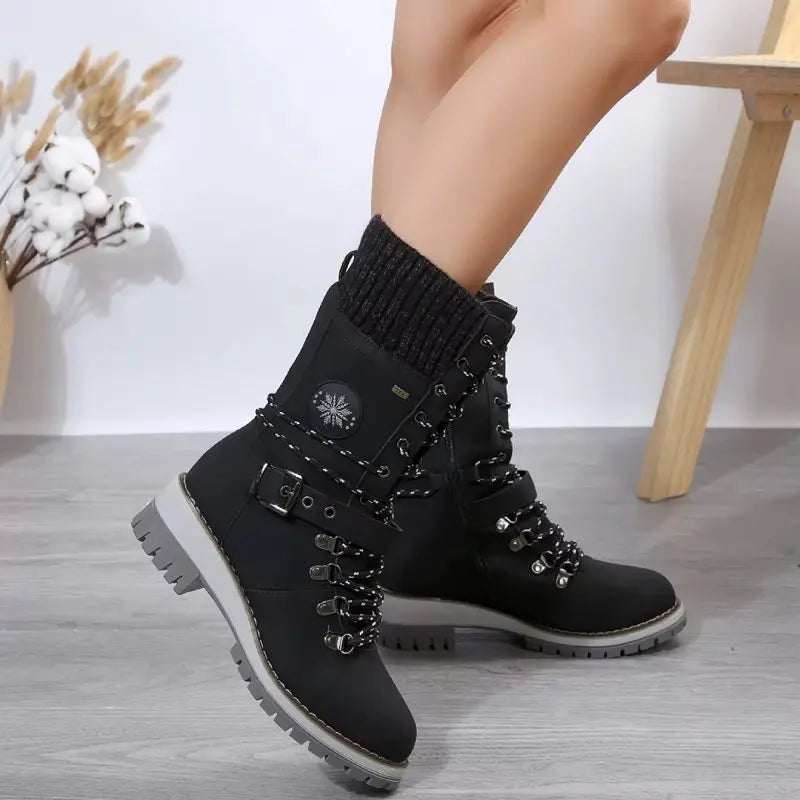 Women’s Boots | Winter Combat with Lace-Up