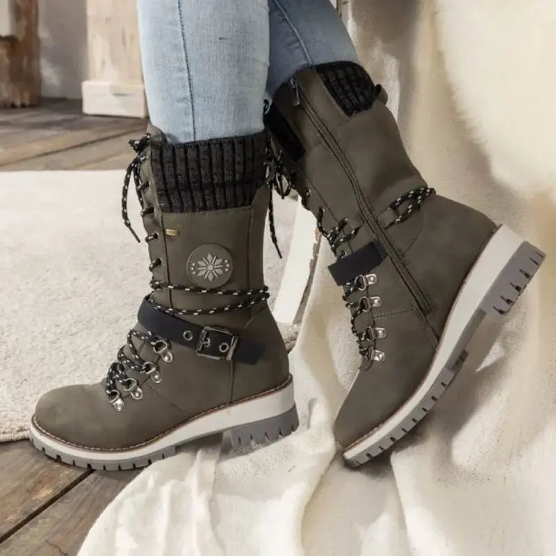 Women’s Boots | Winter Combat with Lace-Up