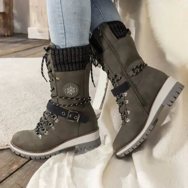 Women’s Boots | Winter Combat with Lace-Up