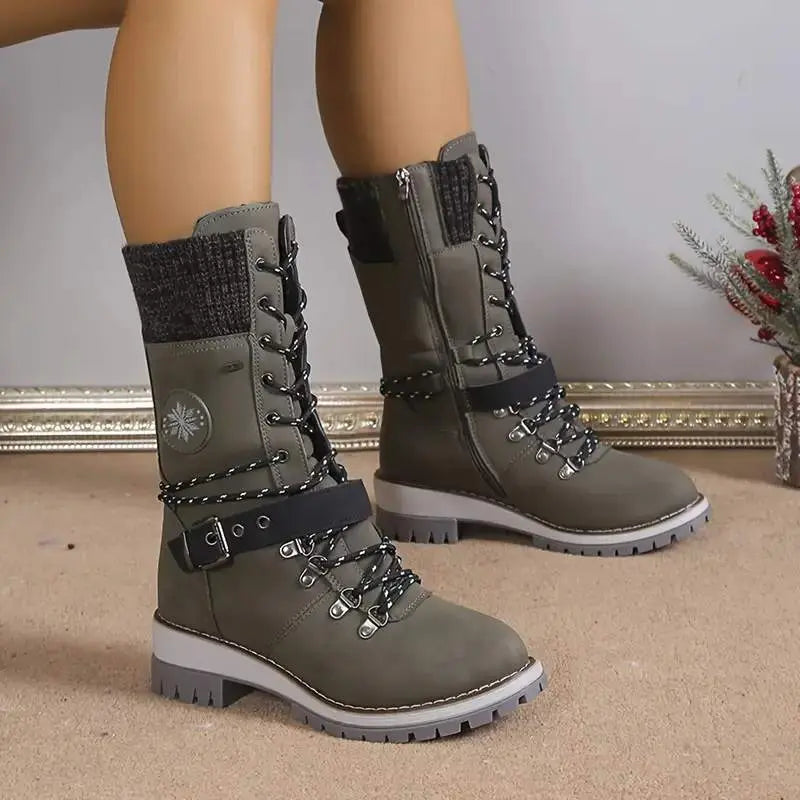 Women’s Boots | Winter Combat with Lace-Up