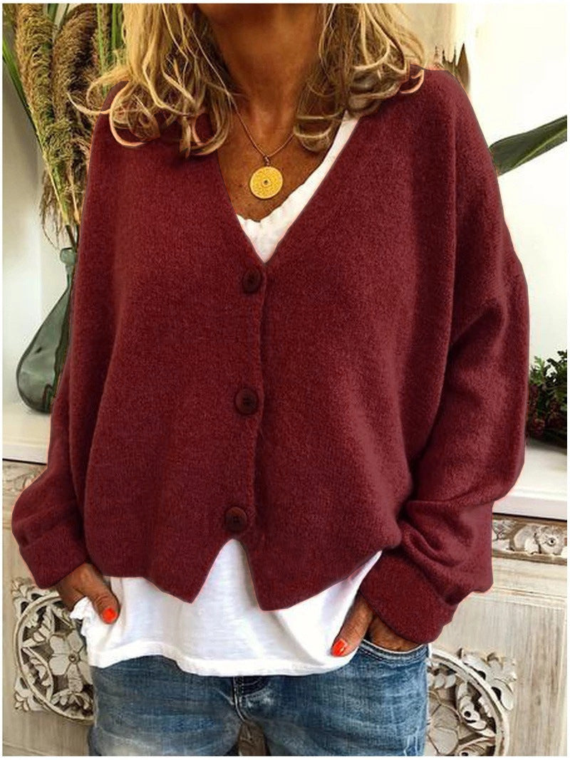 Women's Cardigan | V-Neckline Relaxed Fit