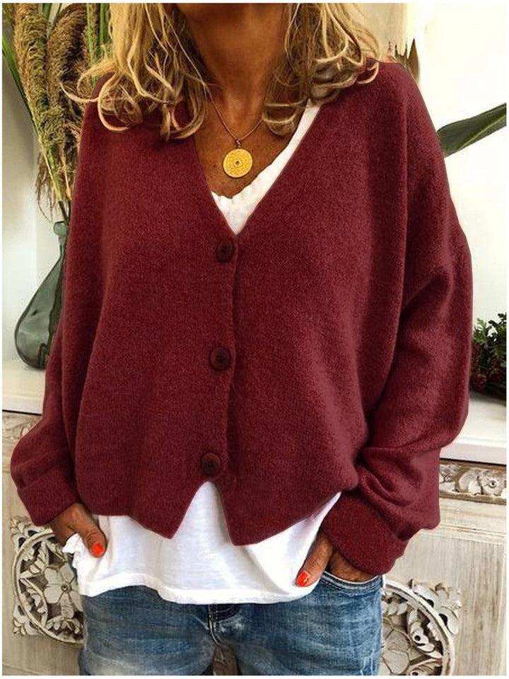 Women's Cardigan | V-Neckline Relaxed Fit