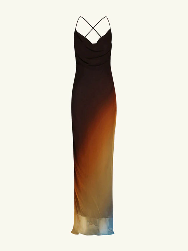 Women's Wedding Guest Maxi Dress | Backless Spaghetti Strap Style