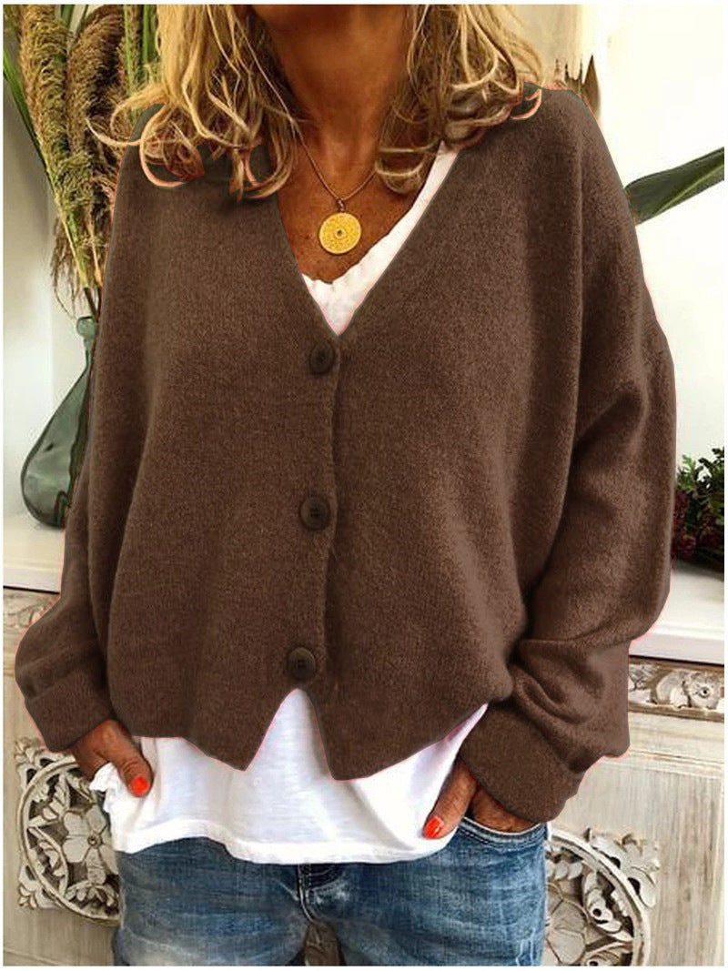 Women's Cardigan | V-Neckline Relaxed Fit