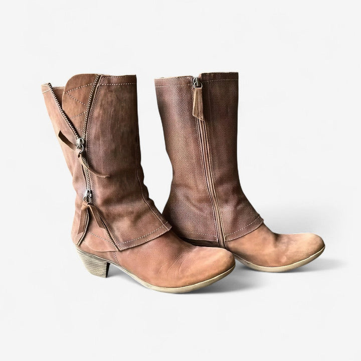 Boots for Women | Mid Calf Side Zip