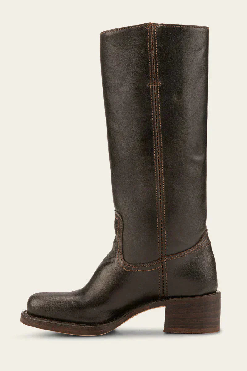 Boots For Women | Mid-Calf Closed Toe Block Heel