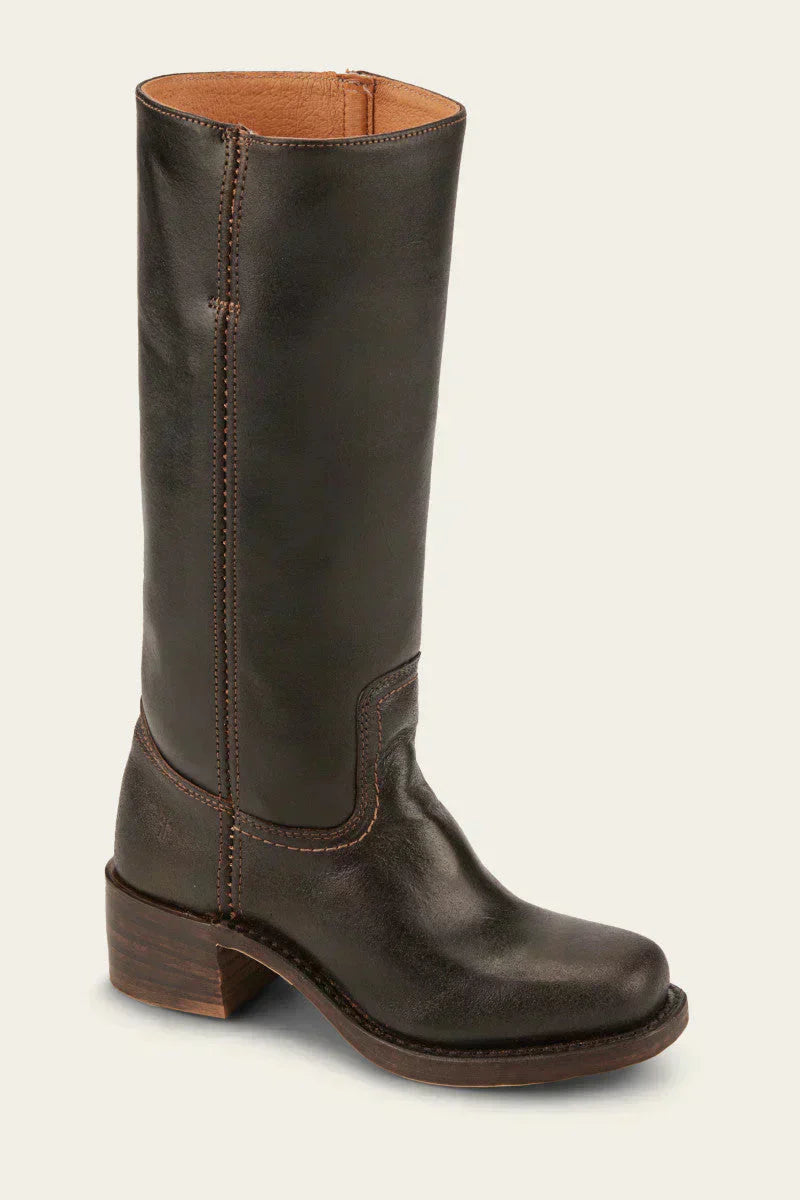 Boots For Women | Mid-Calf Closed Toe Block Heel