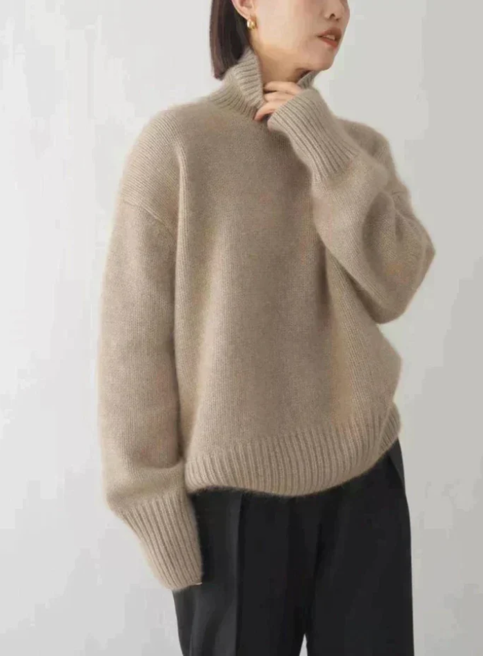 Sweater for Women | Relaxed Fit Turtleneck Knit