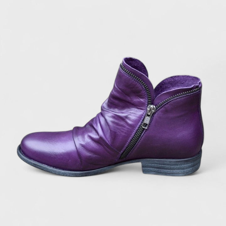 Boots For Women | Side Zipper Ankle Style