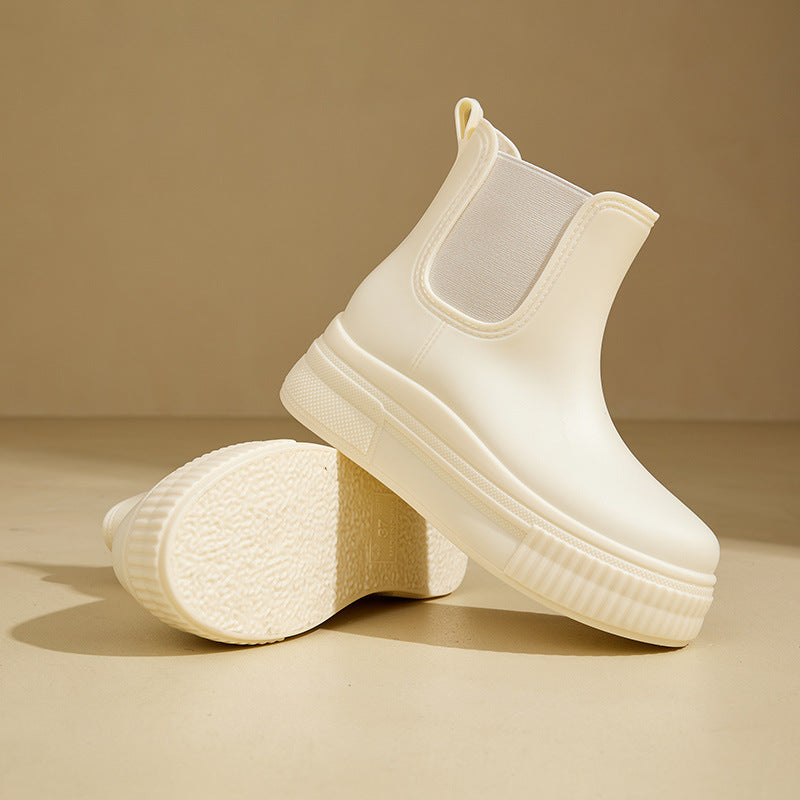 Boots For Women | Elastic Panel Ankle Platform Style