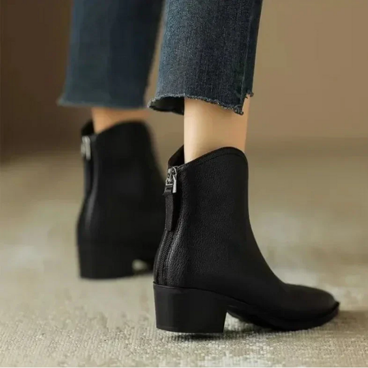 Boots For Women | Slip On Pointed Ankle Heel Design