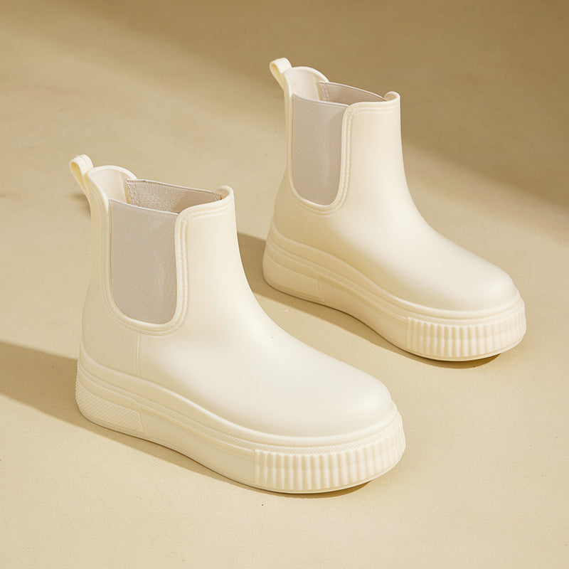 Boots For Women | Elastic Panel Ankle Platform Style