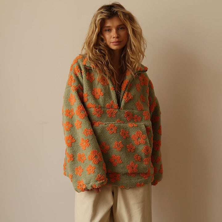 Sweater for Women | Quarter-Zip Floral