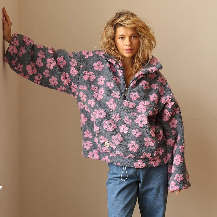 Sweater for Women | Quarter-Zip Floral