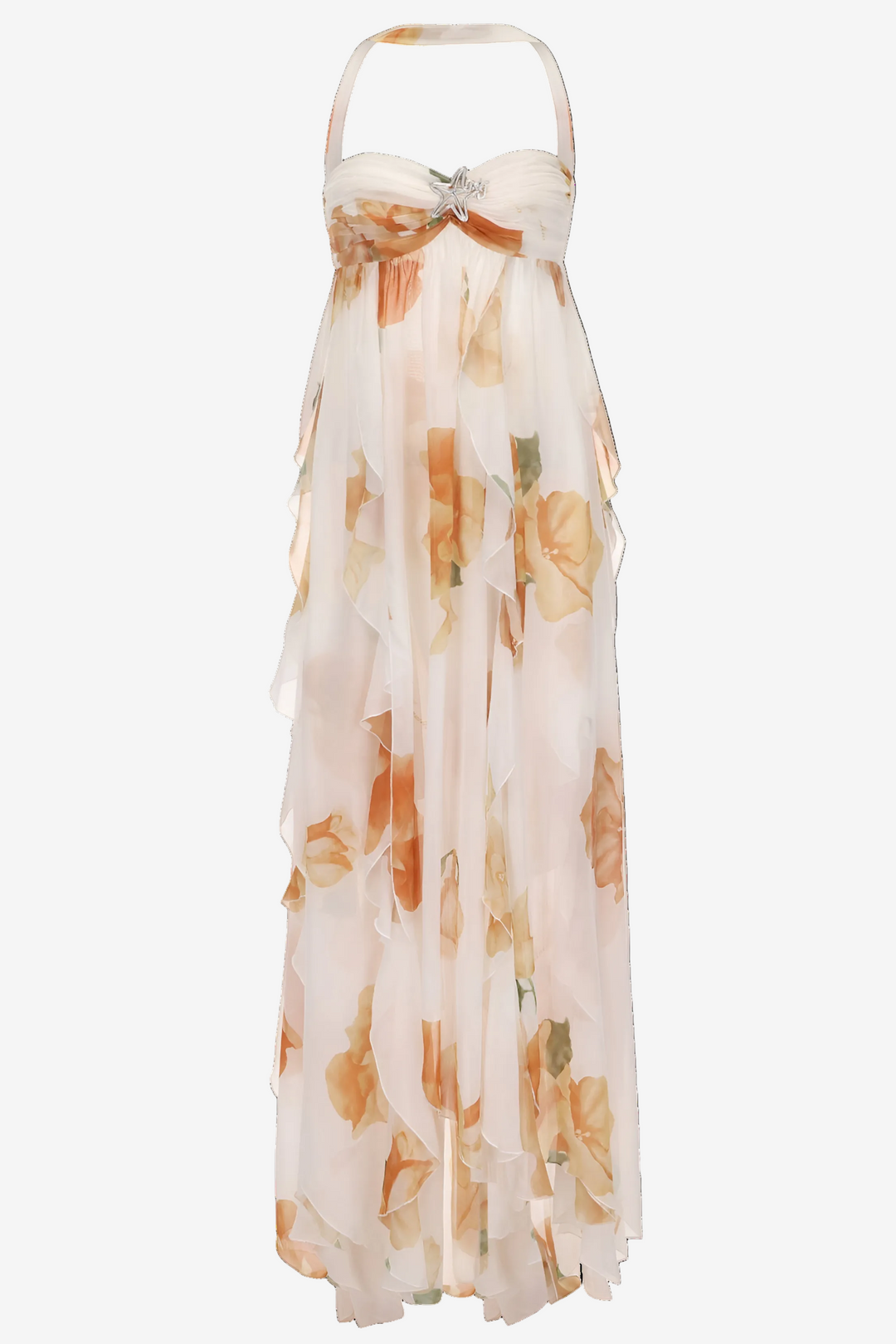 Women's White Maxi Dress | Halter Style