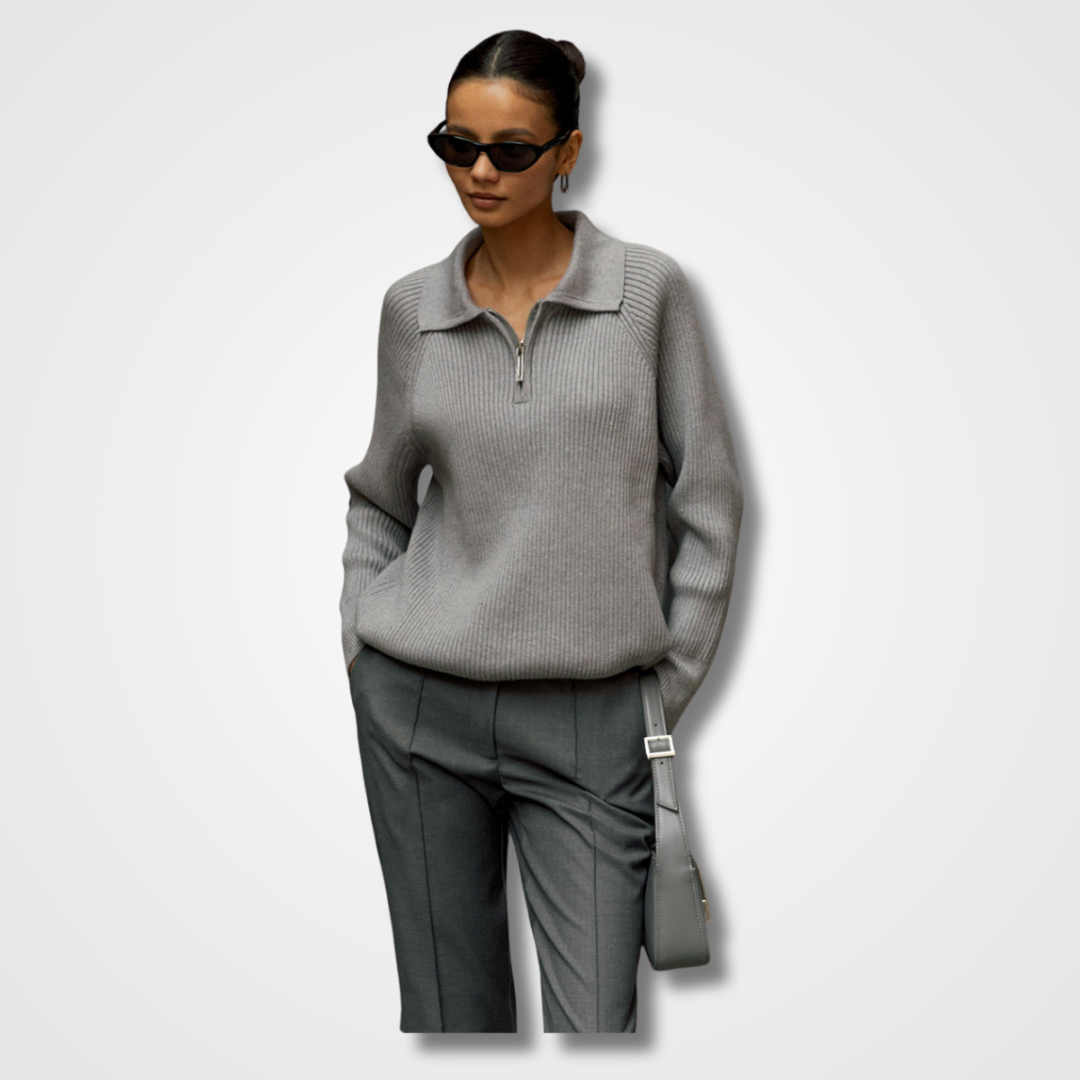 Sweater for Women | Quarter-zip Neckline