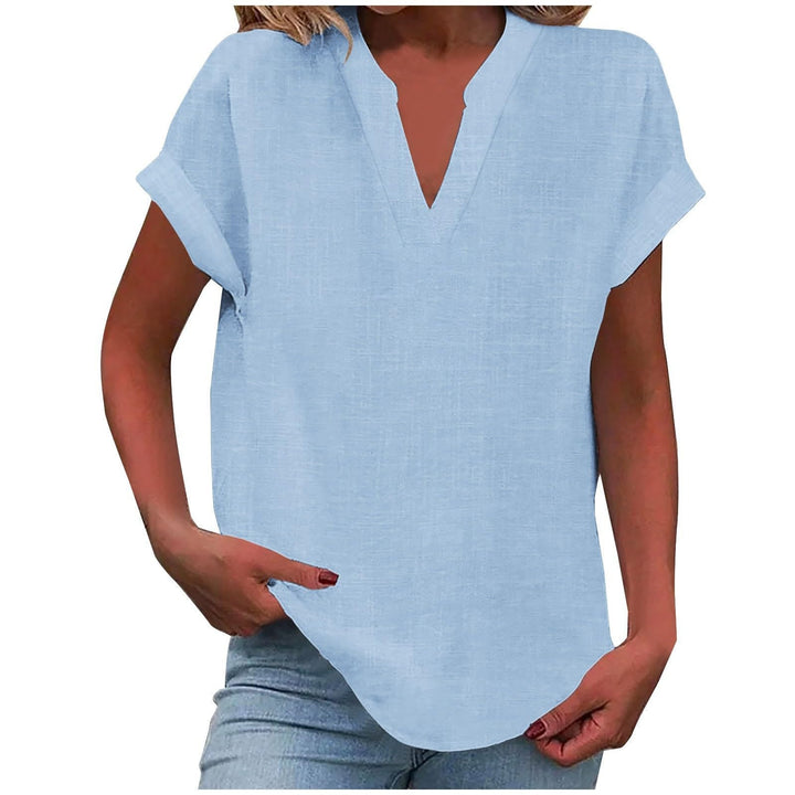 Blouse For Women | Short Sleeve V-Neck