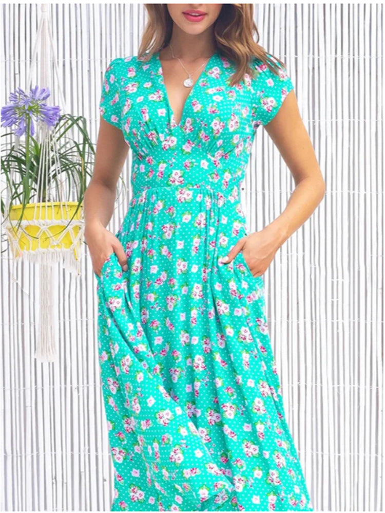 Summer Dress  For Women | Midi Floral Flowing Design