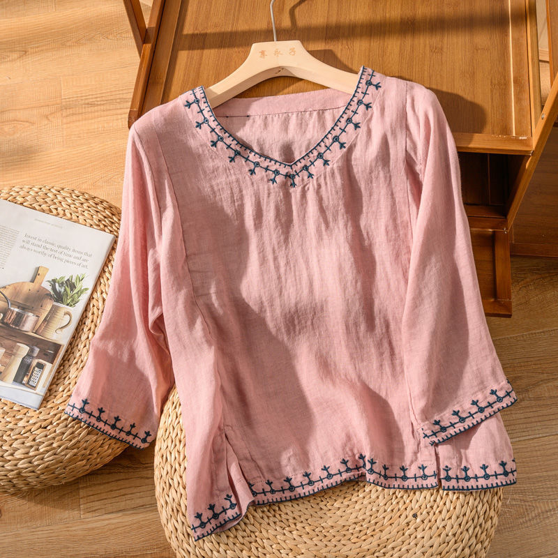 Blouse For Women | Embroidered Trim