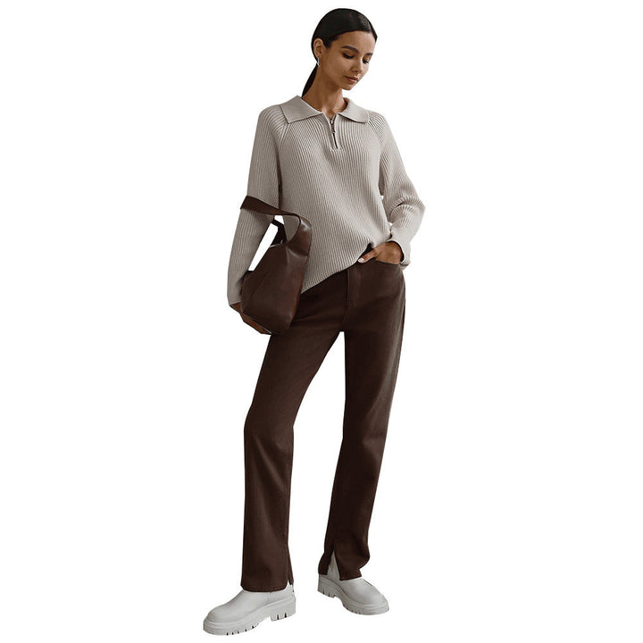 Sweater for Women | Quarter-zip Neckline