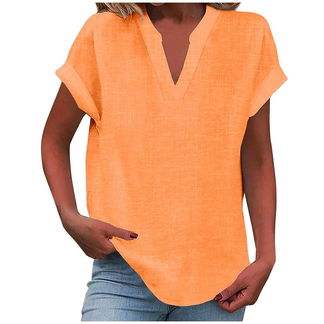 Blouse For Women | Short Sleeve V-Neck