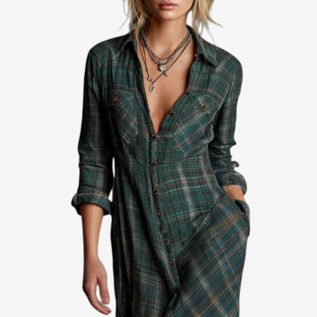 Women’s Dress | Plaid Maxi