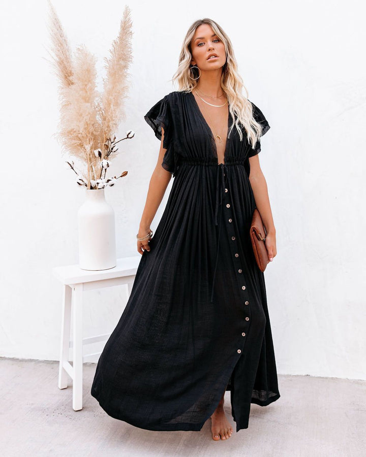 Women's Boho Maxi Dress | Draped Style