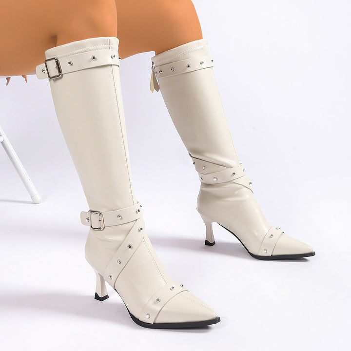 Boots For Women | Pointed Toe Knee-High Heel Style