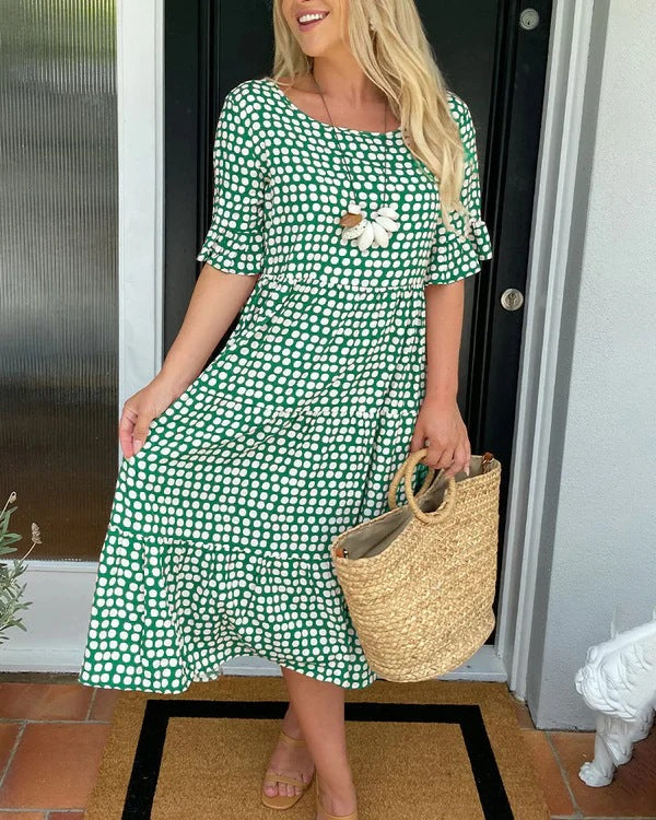 Summer Dress For Women | Midi Polka Dot