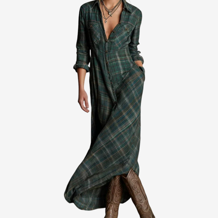 Women’s Dress | Plaid Maxi