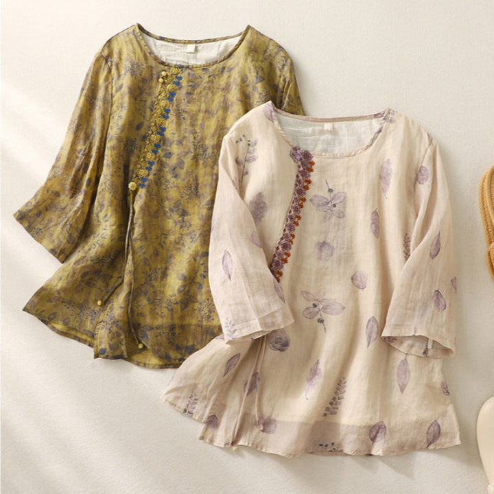 Blouse For Women | Embroidered Round Neck