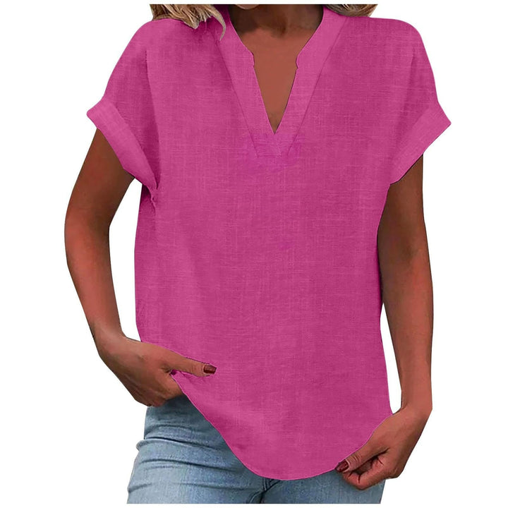 Blouse For Women | Short Sleeve V-Neck