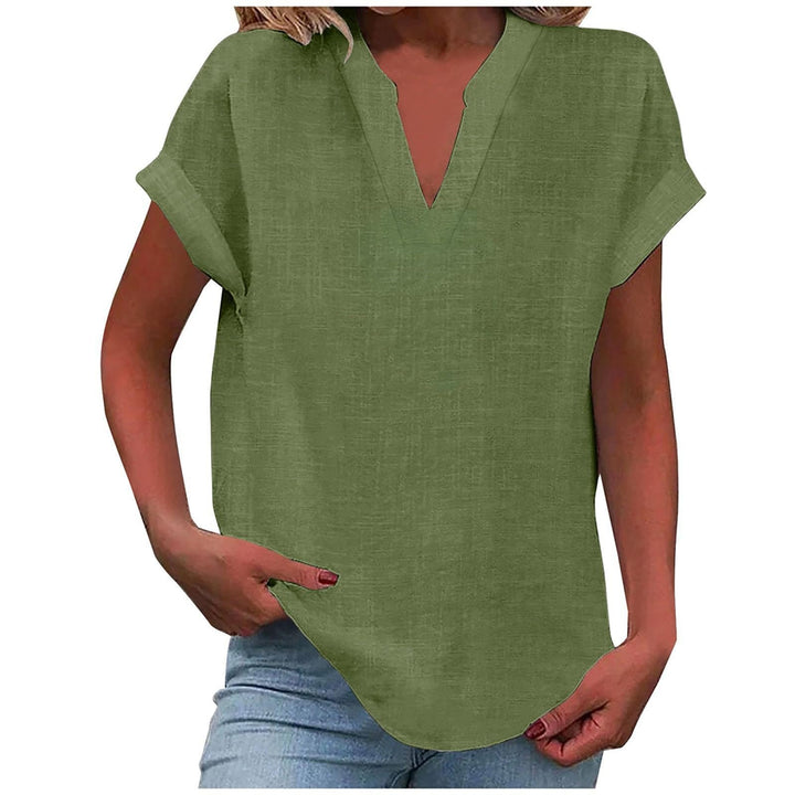 Blouse For Women | Short Sleeve V-Neck