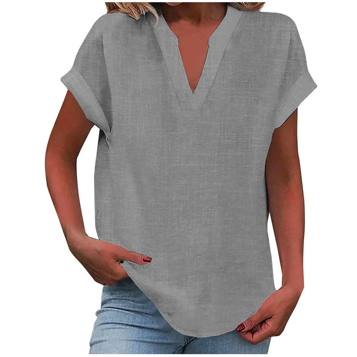Blouse For Women | Short Sleeve V-Neck
