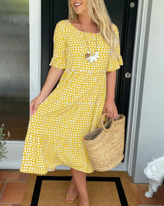 Summer Dress For Women | Midi Polka Dot