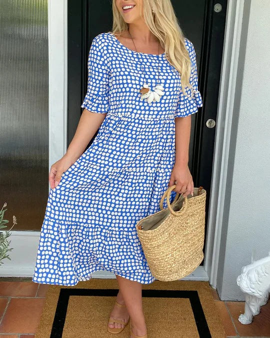 Summer Dress For Women | Midi Polka Dot