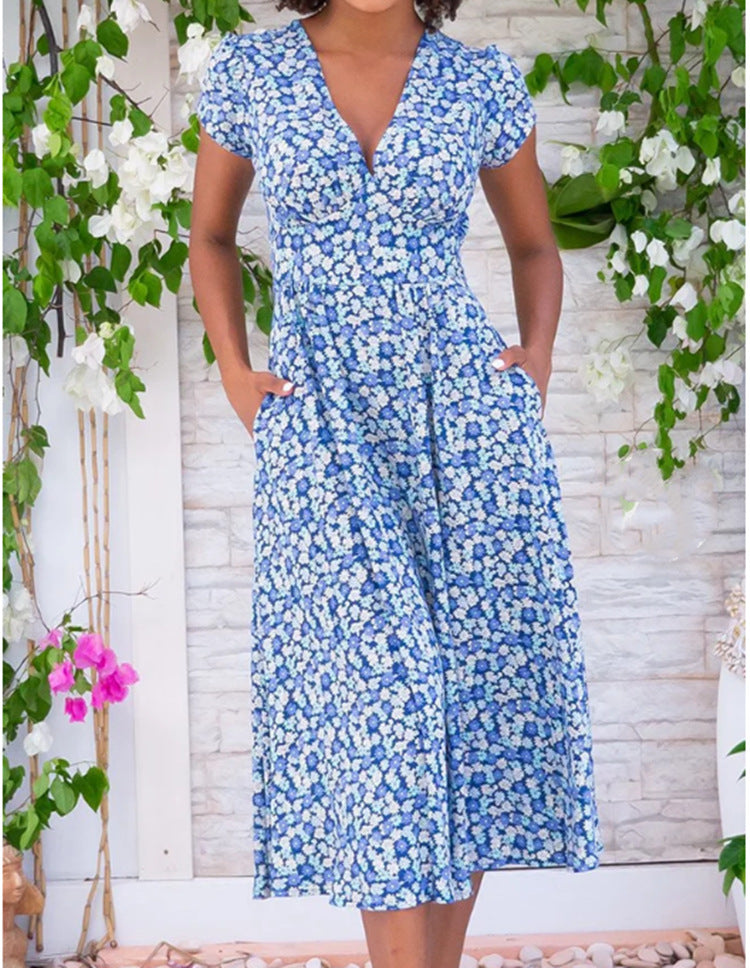 Summer Dress  For Women | Midi Floral Flowing Design