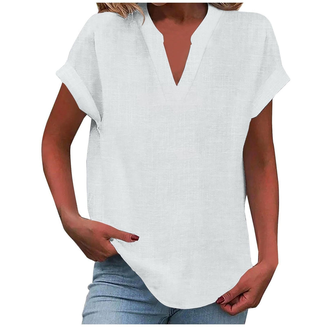 Blouse For Women | Short Sleeve V-Neck