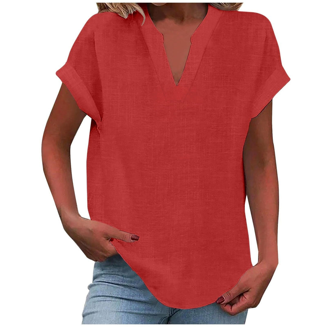Blouse For Women | Short Sleeve V-Neck