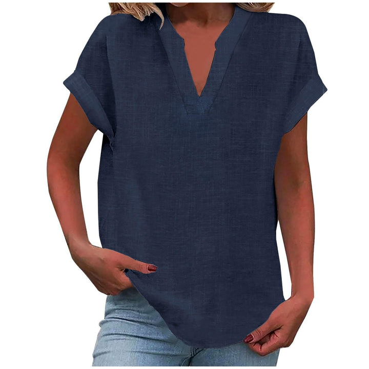 Blouse For Women | Short Sleeve V-Neck