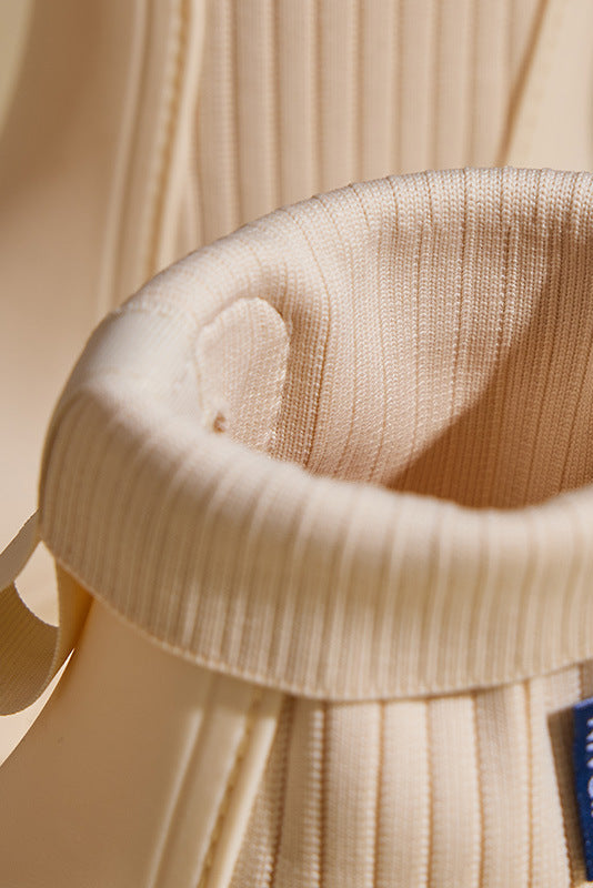 Boots For Women | Elastic Panel Ankle Lug Sole Design