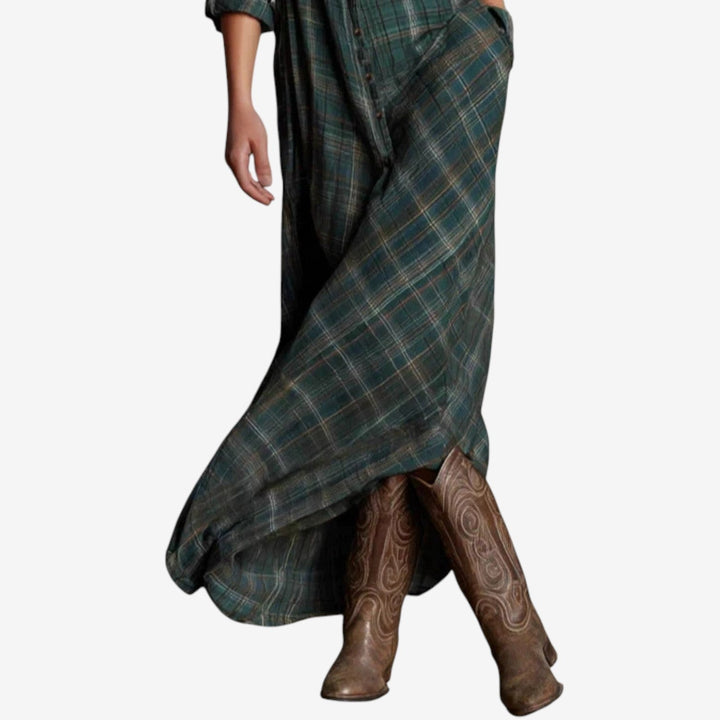 Women’s Dress | Plaid Maxi