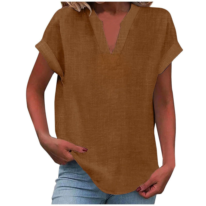 Blouse For Women | Short Sleeve V-Neck