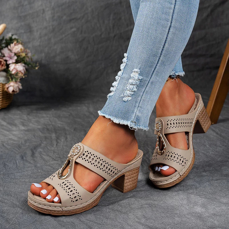 Sandals for Women | Block Open Toe