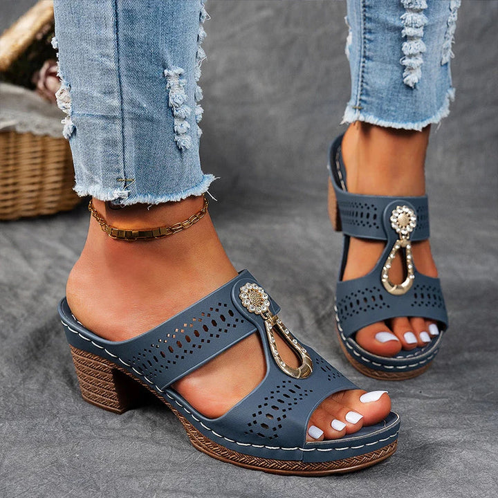 Sandals for Women | Block Open Toe